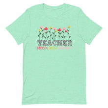 Load image into Gallery viewer, Teacher Floral Grow Bella Canva Unisex t-shirt