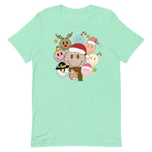 Load image into Gallery viewer, Christmas Smiley Bella Canvas Unisex t-shirt