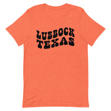 Load image into Gallery viewer, Lubbock Texas Retro Font Bella Canvas Unisex t-shirt