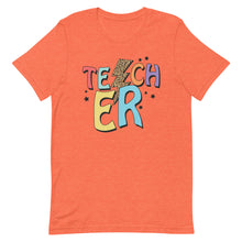 Load image into Gallery viewer, Retro Teacher Bolt Bella Canvas Unisex t-shirt