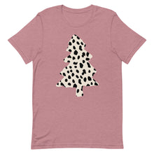 Load image into Gallery viewer, Dalmation Print Christmas Tree Unisex t-shirt