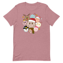Load image into Gallery viewer, Christmas Smiley Bella Canvas Unisex t-shirt