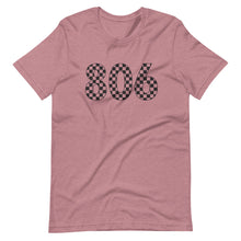 Load image into Gallery viewer, 806 Checkered Bella Canvas Unisex t-shirt