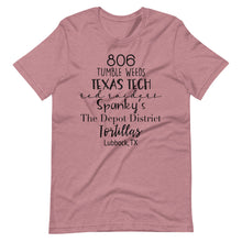 Load image into Gallery viewer, 806 Lubbock Tx Bella Canvas Unisex t-shirt
