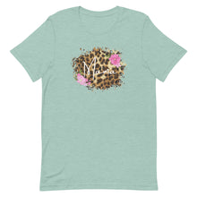 Load image into Gallery viewer, Mama Leopard Floral Framed Bella Canvas Mothers Day Short-sleeve unisex t-shirt