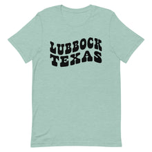 Load image into Gallery viewer, Lubbock Texas Retro Font Bella Canvas Unisex t-shirt