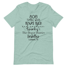 Load image into Gallery viewer, 806 Lubbock Tx Bella Canvas Unisex t-shirt