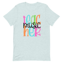 Load image into Gallery viewer, Music Teacher Colorful Unisex t-shirt