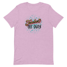 Load image into Gallery viewer, Retro Teacher Off-Duty Splatter Design Short-sleeve unisex t-shirt Bella Canvas