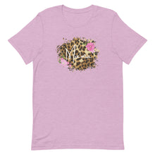Load image into Gallery viewer, Mama Leopard Floral Framed Bella Canvas Mothers Day Short-sleeve unisex t-shirt