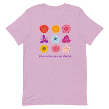 Load image into Gallery viewer, Bloom where you are planted bella canvas Short-sleeve unisex t-shirt