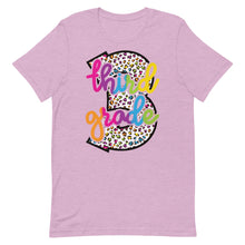 Load image into Gallery viewer, Third Grade Colorful Leopard Bella Canvas Unisex t-shirt