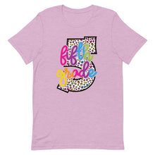 Load image into Gallery viewer, Fifth Grade Colorful Leopard Bella Canvas Unisex t-shirt
