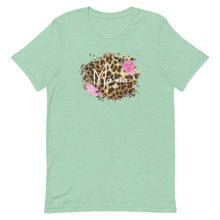 Load image into Gallery viewer, Mama Leopard Floral Framed Bella Canvas Mothers Day Short-sleeve unisex t-shirt