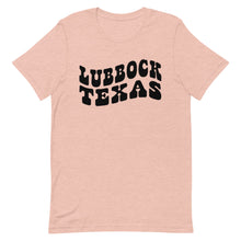 Load image into Gallery viewer, Lubbock Texas Retro Font Bella Canvas Unisex t-shirt