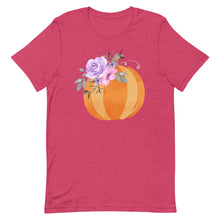 Load image into Gallery viewer, Floral Pumpkin Bella Canvas Unisex t-shirt