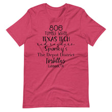 Load image into Gallery viewer, 806 Lubbock Tx Bella Canvas Unisex t-shirt