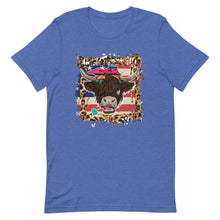 Load image into Gallery viewer, Highland Cow USA Bella Canvas Unisex t-shirt