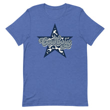 Load image into Gallery viewer, Dallas Leopard Star Cowboys Bella Canvas Unisex t-shirt