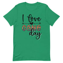 Load image into Gallery viewer, I love Game Day Football Bella Canvas Unisex t-shirt