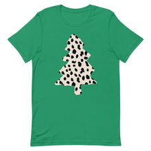 Load image into Gallery viewer, Dalmation Print Christmas Tree Unisex t-shirt