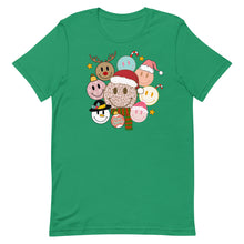 Load image into Gallery viewer, Christmas Smiley Bella Canvas Unisex t-shirt