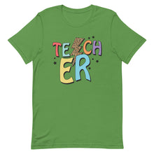 Load image into Gallery viewer, Retro Teacher Bolt Bella Canvas Unisex t-shirt