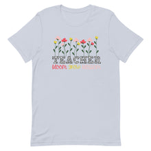 Load image into Gallery viewer, Teacher Floral Grow Bella Canva Unisex t-shirt