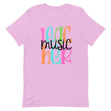 Load image into Gallery viewer, Music Teacher Colorful Unisex t-shirt