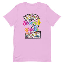Load image into Gallery viewer, Second Grade Colorful Leopard Bella Canvas Unisex t-shirt