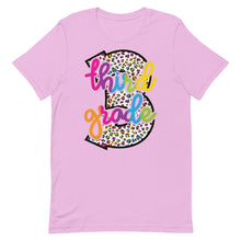 Load image into Gallery viewer, Third Grade Colorful Leopard Bella Canvas Unisex t-shirt