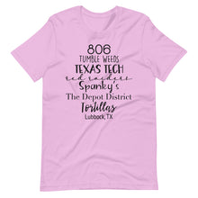 Load image into Gallery viewer, 806 Lubbock Tx Bella Canvas Unisex t-shirt