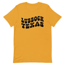 Load image into Gallery viewer, Lubbock Texas Retro Font Bella Canvas Unisex t-shirt