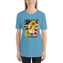 Load image into Gallery viewer, USA Cow Bella Canvas Unisex t-shirt