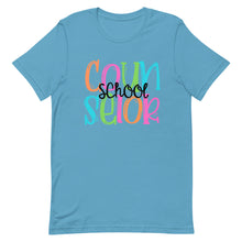 Load image into Gallery viewer, Colorful School Counselor Bella Canvas Unisex t-shirt