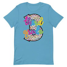 Load image into Gallery viewer, Third Grade Colorful Leopard Bella Canvas Unisex t-shirt