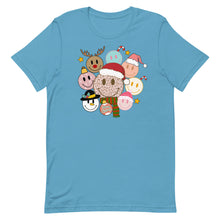 Load image into Gallery viewer, Christmas Smiley Bella Canvas Unisex t-shirt