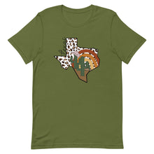 Load image into Gallery viewer, Retro Cactus Texas Bella Canvas Unisex t-shirt