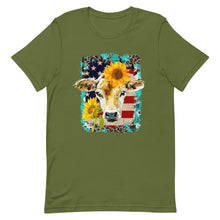 Load image into Gallery viewer, USA Cow Bella Canvas Unisex t-shirt