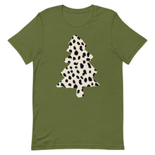 Load image into Gallery viewer, Dalmation Print Christmas Tree Unisex t-shirt