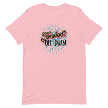 Load image into Gallery viewer, Retro Teacher Off-Duty Splatter Design Short-sleeve unisex t-shirt Bella Canvas