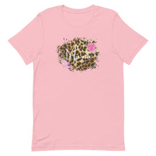 Load image into Gallery viewer, Mama Leopard Floral Framed Bella Canvas Mothers Day Short-sleeve unisex t-shirt