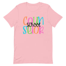 Load image into Gallery viewer, Colorful School Counselor Bella Canvas Unisex t-shirt