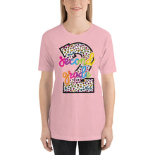 Load image into Gallery viewer, Second Grade Colorful Leopard Bella Canvas Unisex t-shirt