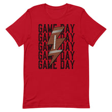 Load image into Gallery viewer, Game Day Football Bolt Bella Canvas Unisex t-shirt