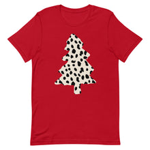 Load image into Gallery viewer, Dalmation Print Christmas Tree Unisex t-shirt