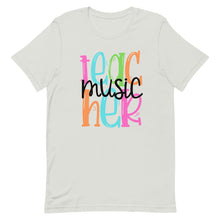 Load image into Gallery viewer, Music Teacher Colorful Unisex t-shirt