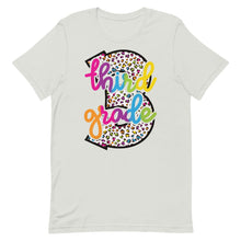 Load image into Gallery viewer, Third Grade Colorful Leopard Bella Canvas Unisex t-shirt