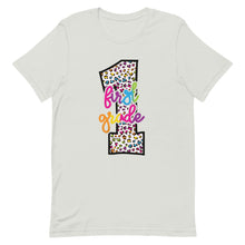 Load image into Gallery viewer, First Grade Colorful Leopard Bella Canvas Unisex t-shirt