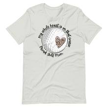 Load image into Gallery viewer, My heart is on that course golf Bella canvas Unisex t-shirt